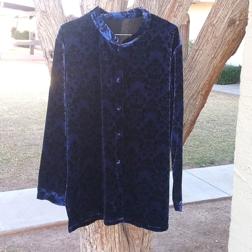 Look East Velvet Geisha Top/Tunic/Cardigan